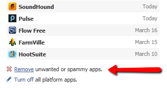 Remove Unwanted or Spammy Apps