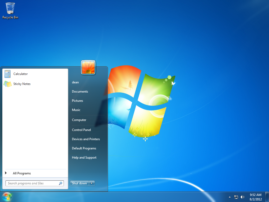 Windows 7 Start Menu