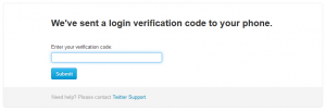Twitter Verification Code