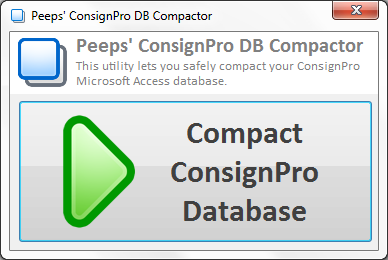 Peeps' ConsignPro DB Compactor