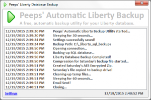 Peeps' Automatic Liberty Database BackupPeeps' Automatic Liberty Database Backup