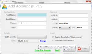 Peeps Consignment Software Frequent Shopper @ Point of Sale