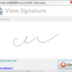 Peeps Consignment Software Consignor Agreement Signature Capture