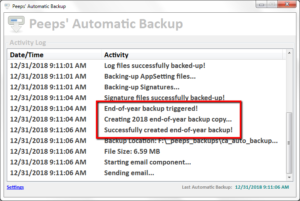 Peeps' Automatic Backup Software