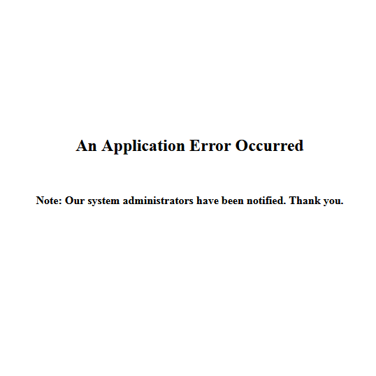 Enom Outage Access Panel Application Error