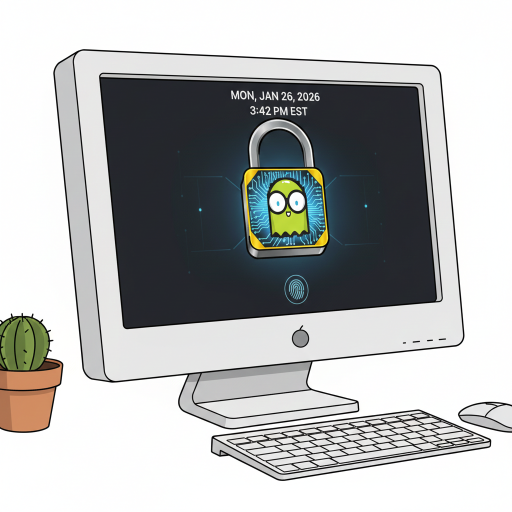 Computer Peeps Lock Computer Image